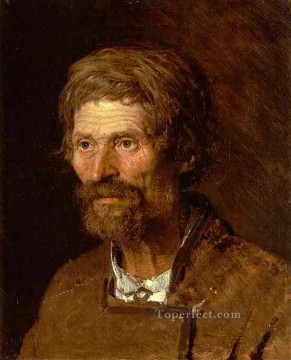 Ivan Kramskoi Painting - Head of an Old Ukranian Peasant Democratic Ivan Kramskoi